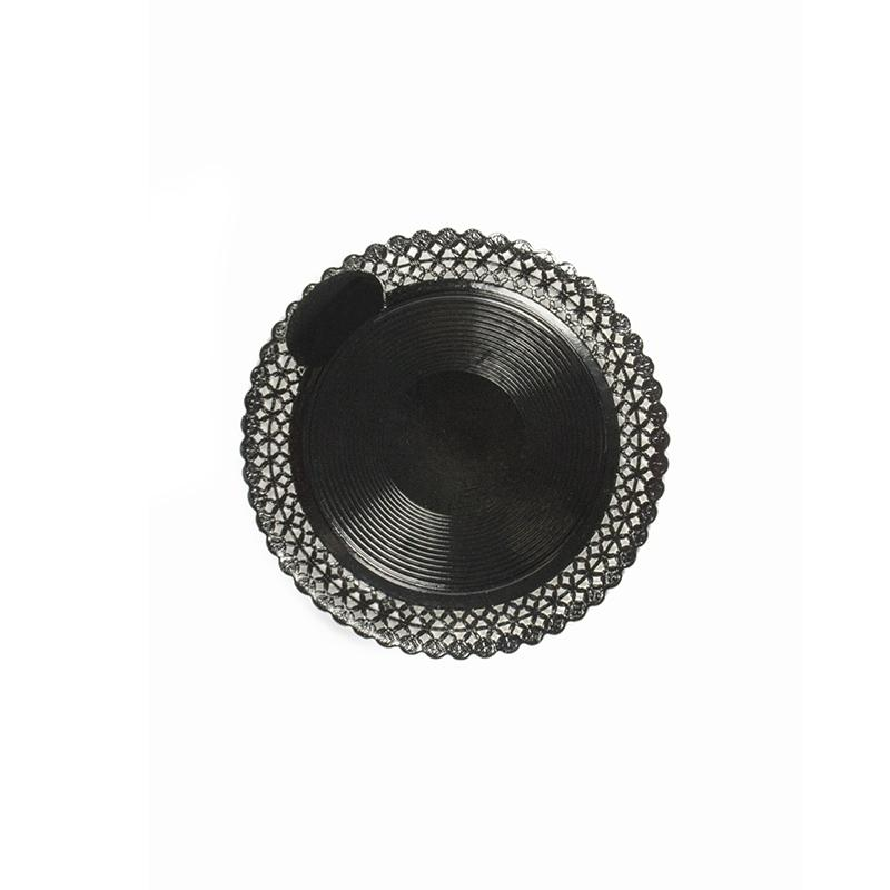 Plato Zeus Negro Con Reserva 25 cm