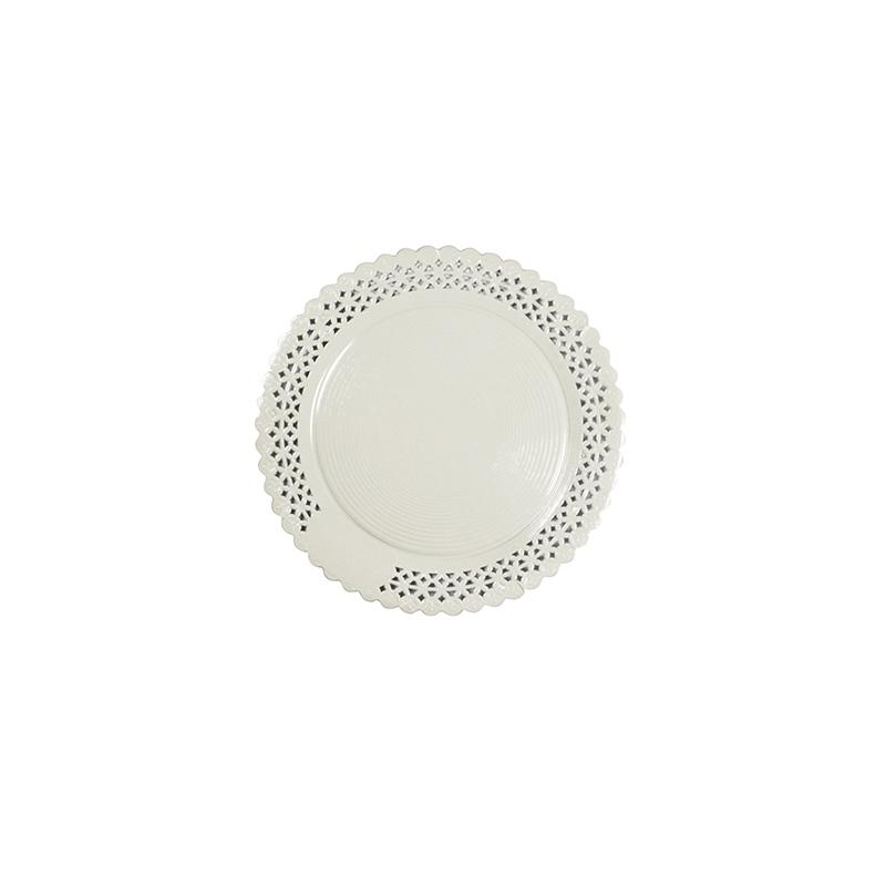 Plato Zeus Blanco Con Reserva 23 cm