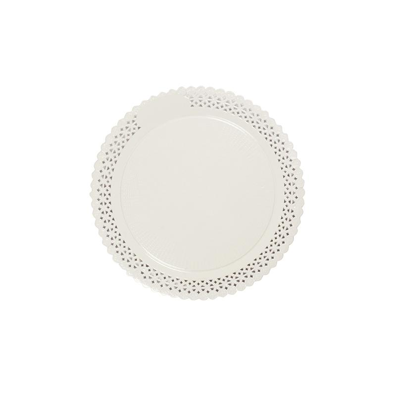 Plato Zeus Blanco Con Reserva 28 cm