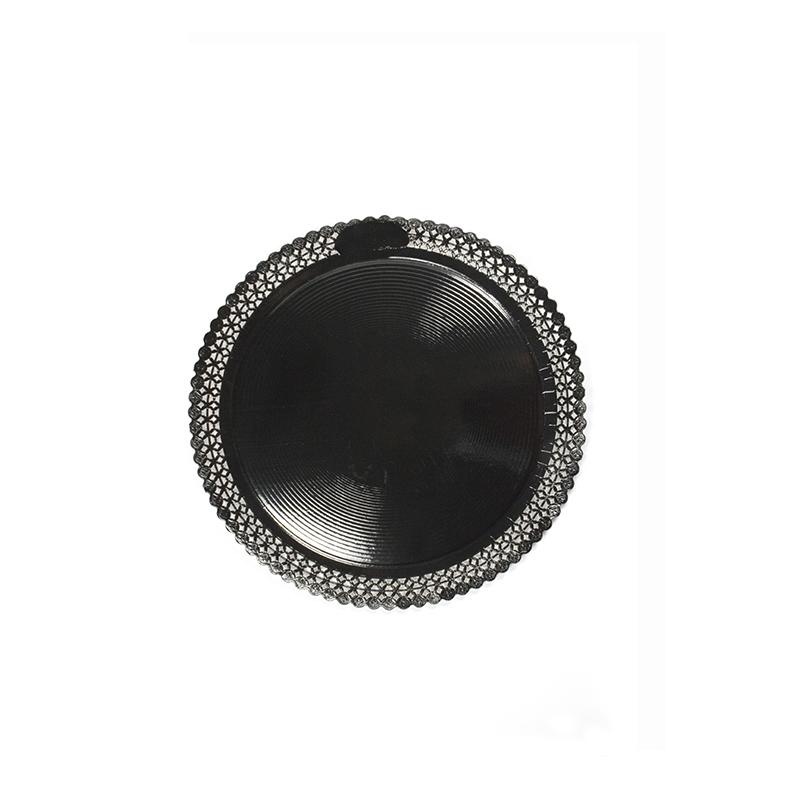 Plato Zeus Negro Con Reserva 28 cm