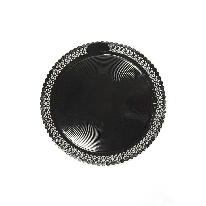 Plato Zeus Negro Con Reserva 32 cm