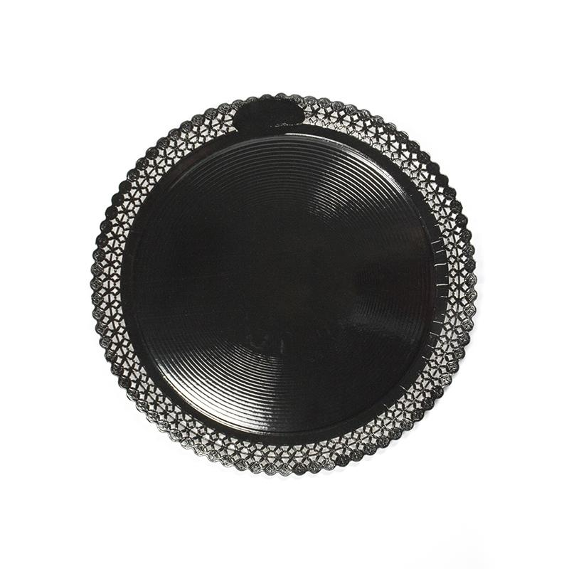 Plato Zeus Negro Con Reserva 35 cm