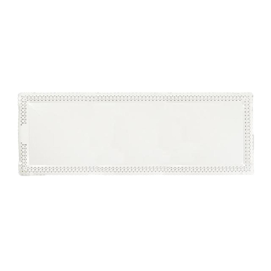 Bandeja Zeus Blanca Con Reserva 15x31 cm