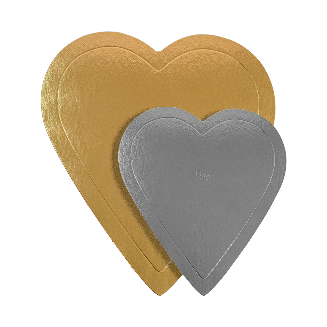 Discos Oro Corazón 18 cm