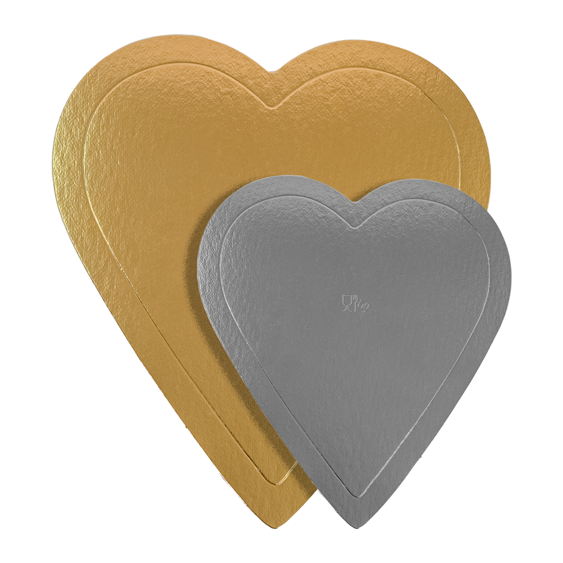 Discos Oro Corazón 21 cm