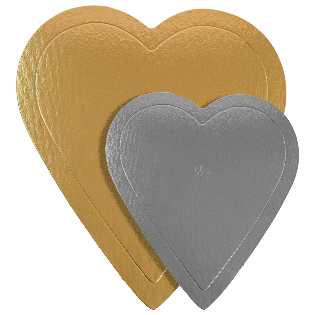 Discos Oro Corazón 24 cm