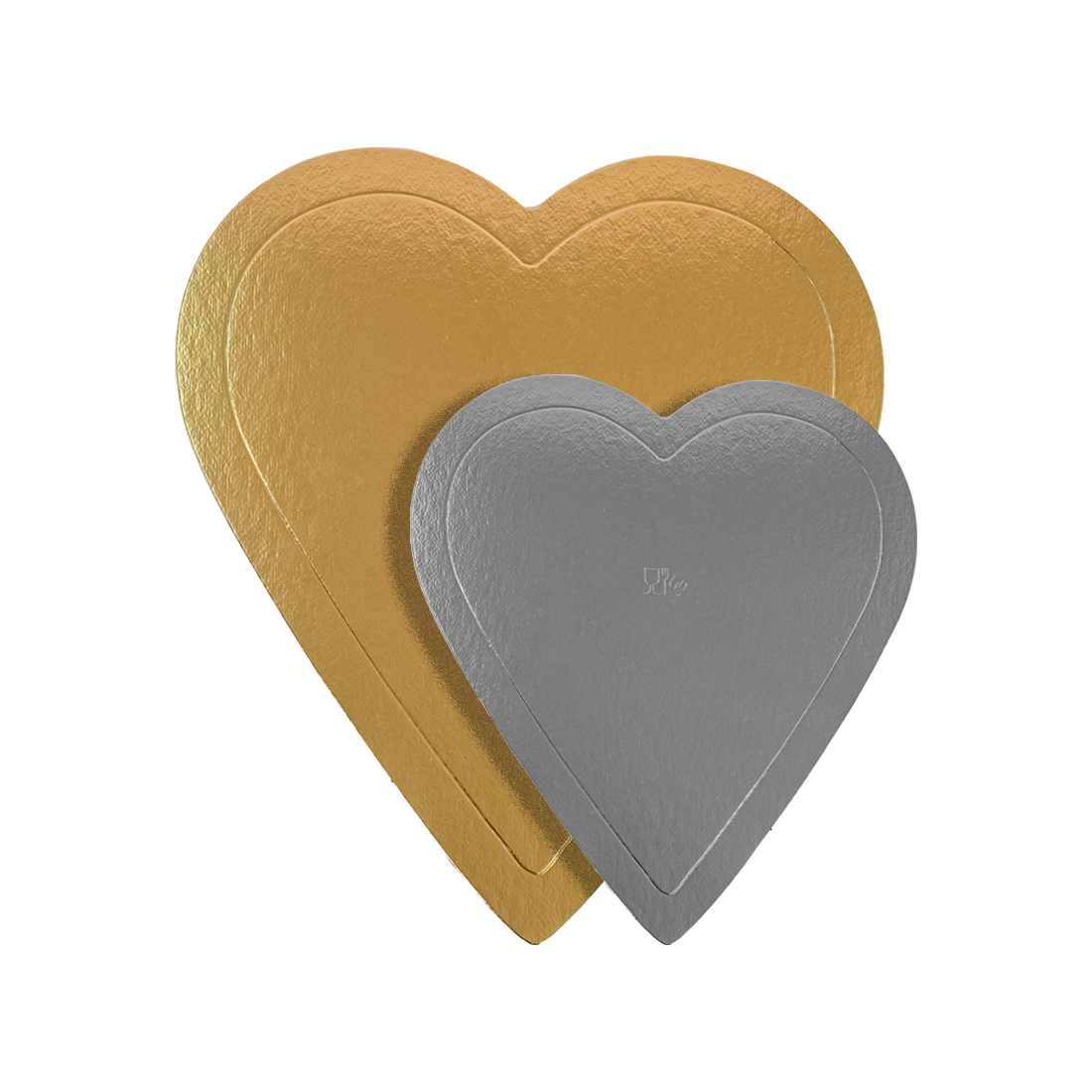 Discos Oro/Plata Corazón 16 cm
