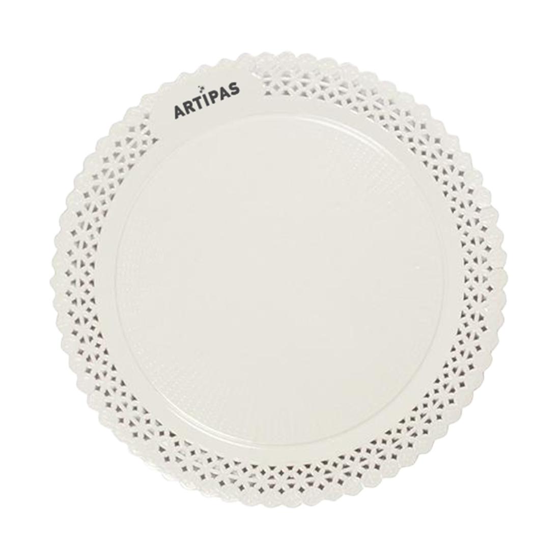 Plato Zeus Blanco Laminado 28 cm