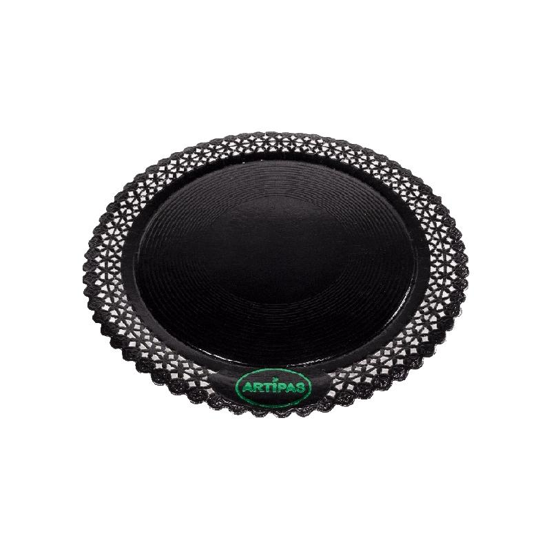 Plato Zeus Negro Laminado 25 cm