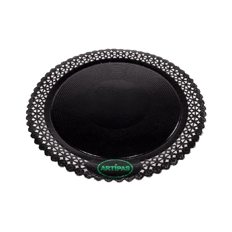 Plato Zeus Negro Laminado 30 cm