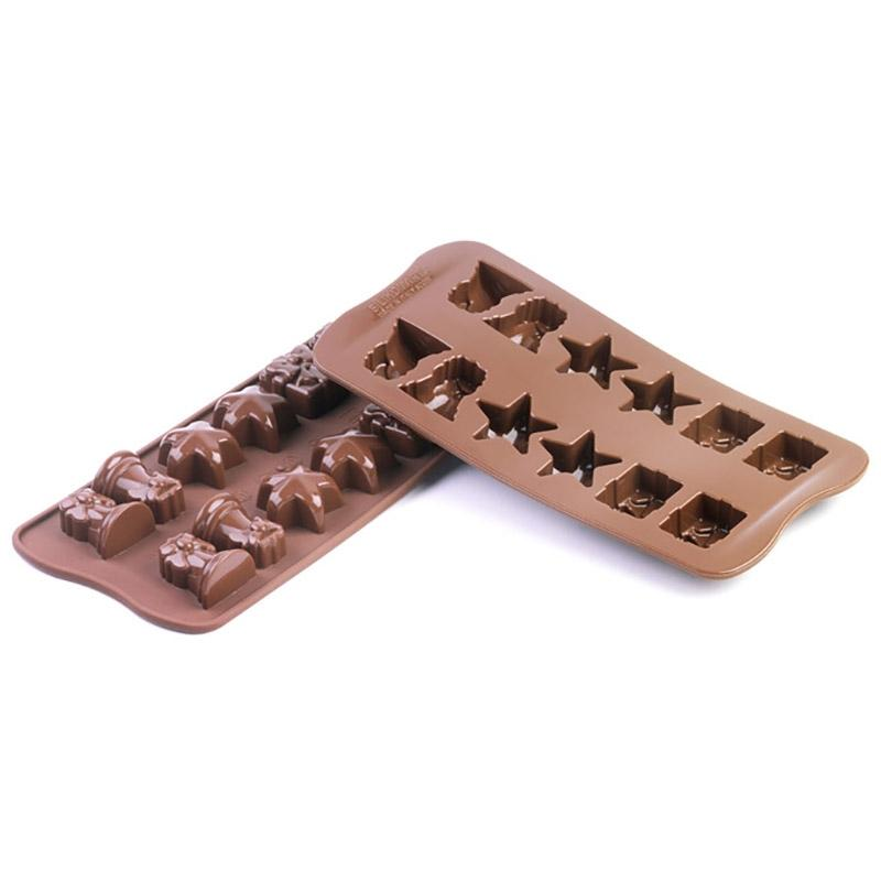 Molde 12 Bombones Navideños