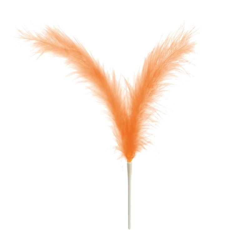 Plumas Dobles Naranjas