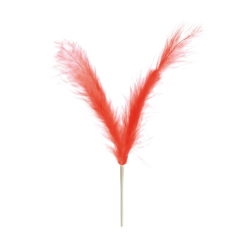 Plumas Dobles Rojas
