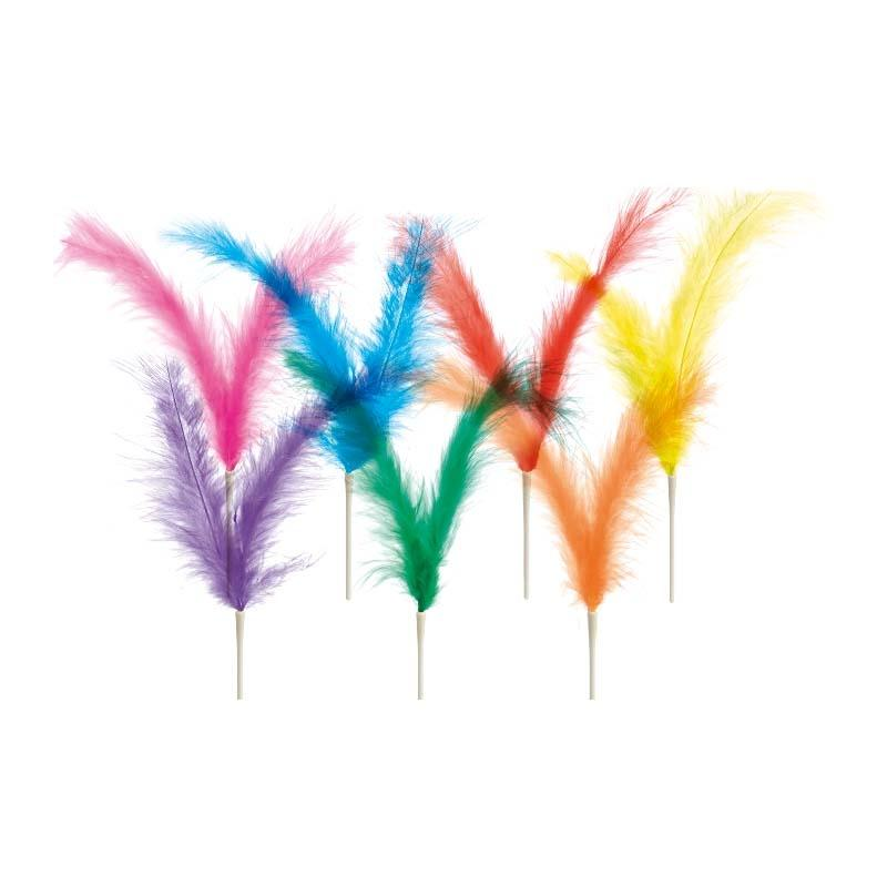 Plumas de Colores Dobles