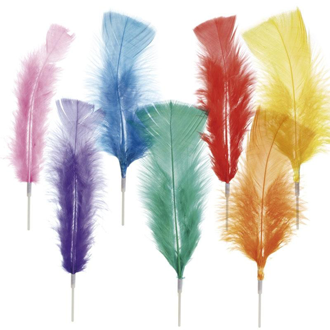 Plumas de Colores Grandes