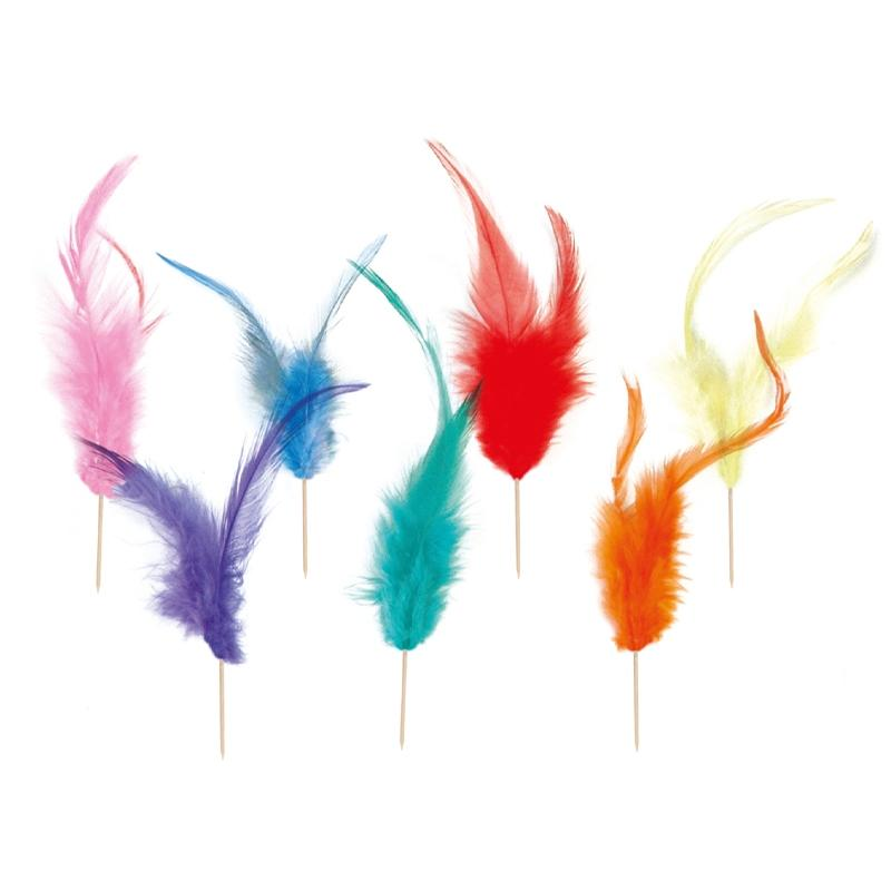 Plumas Pequeñas Pick de madera Surtidas