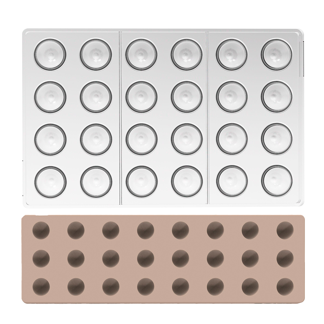 Set Molde 24 Cúpulas