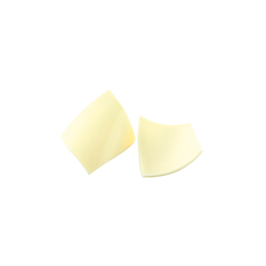 Mini Wavy Plate Chocolate white 2.5 cm