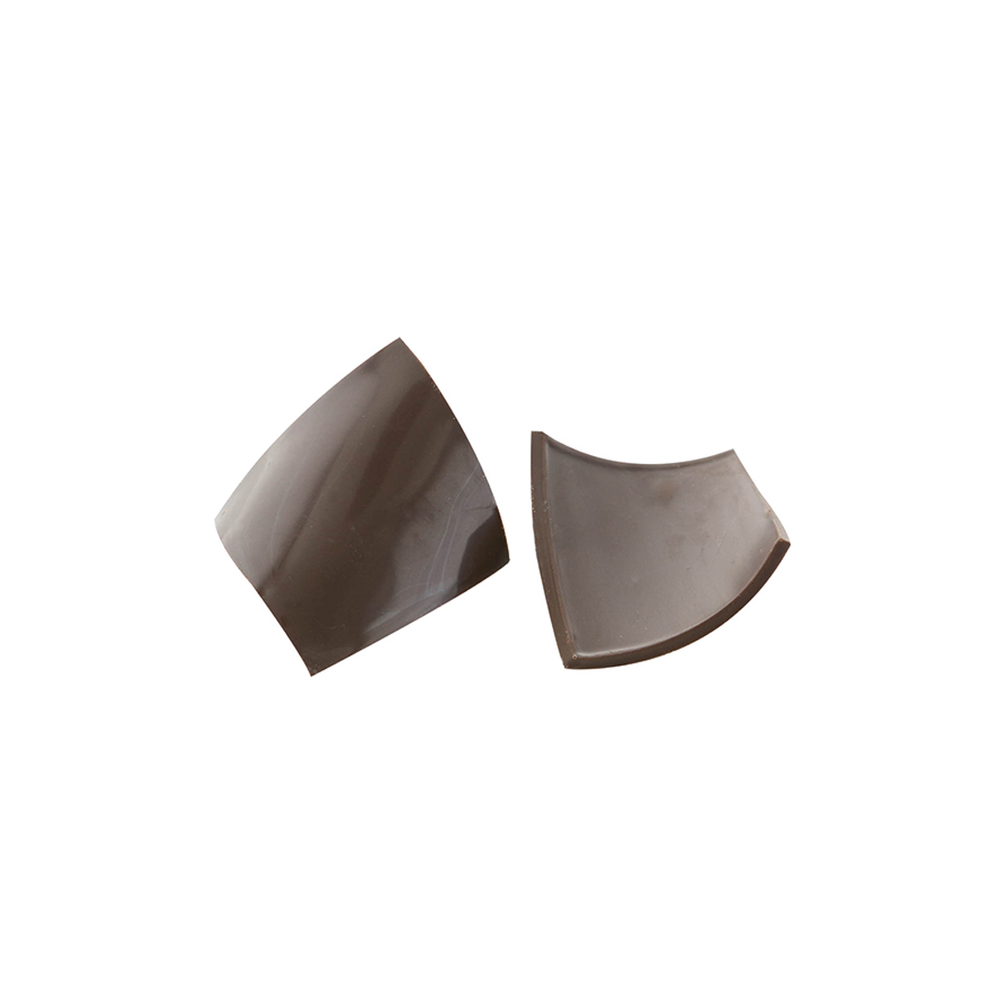 Mini Wavy Plate Dark Chocolate 2.5 cm · ref 1034918-1034914