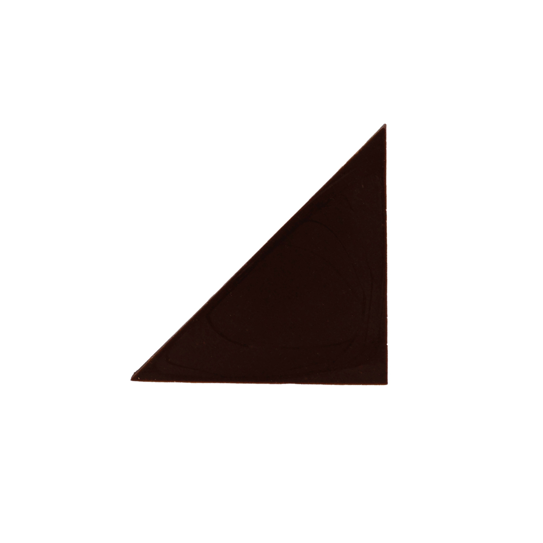 Triangular plate Chocolate Black 4,5 cm