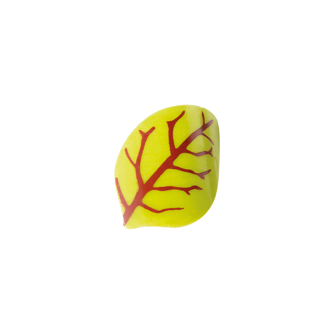 Leaf Green Chocolate White 2,5x3,5 cm