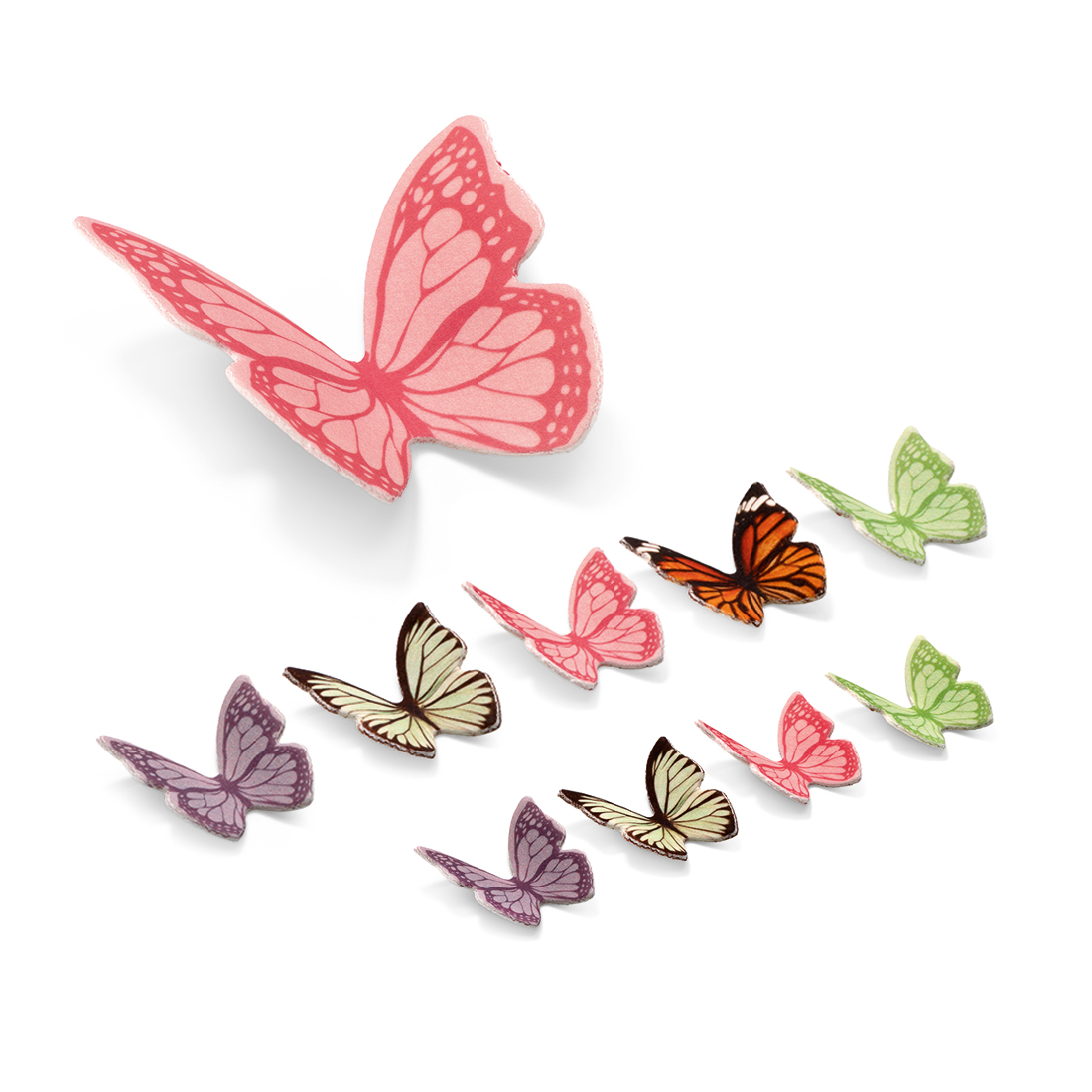 Assortment Butterflies Sugar 3/4/10 cm