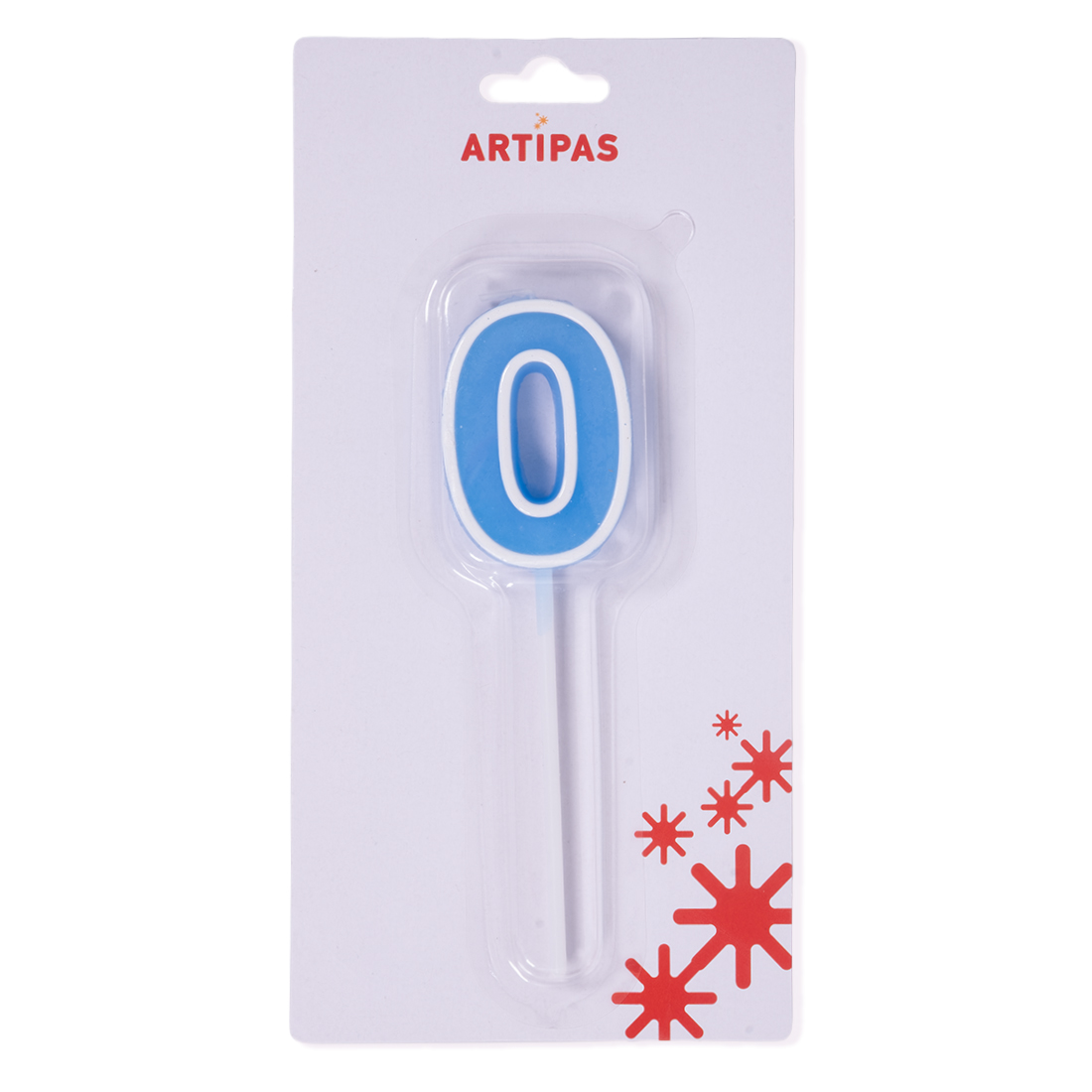 Velas Relieve Azul Blister Nº0