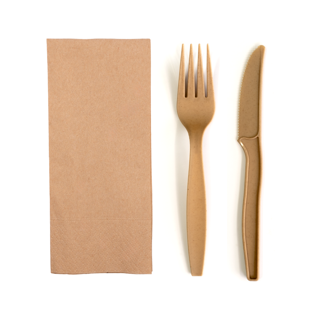 Kit 3 en 1· Tenedor + Cuchillo + Servilleta