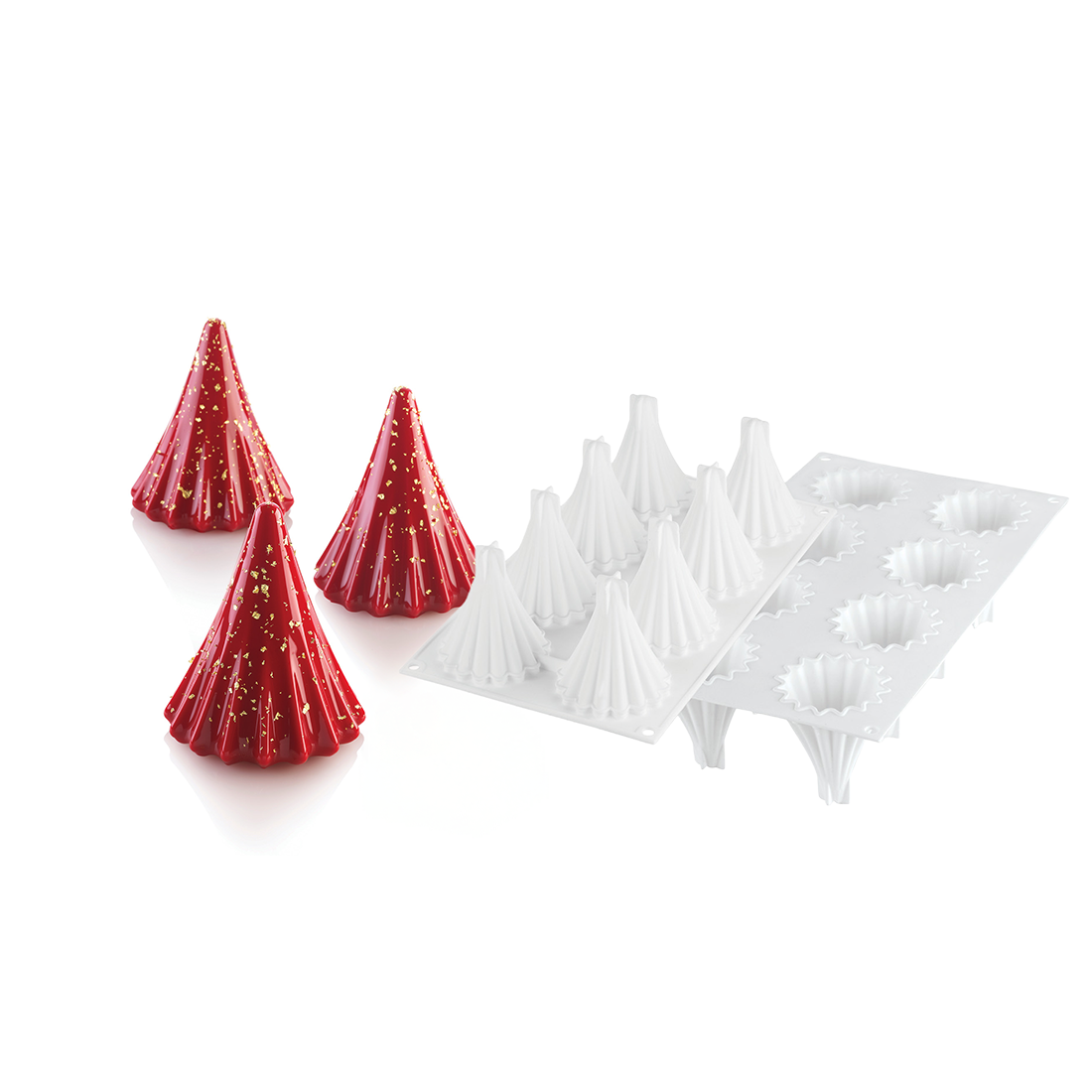 Rainbow Silicone Mould 80 n.9 100x21 h50 mm + cutter · ref MOL36335