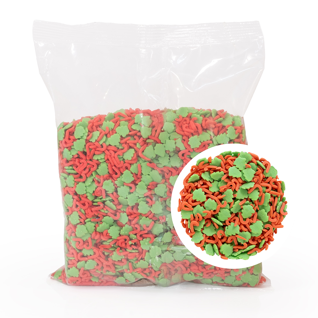 Mix Navidad de Azúcar Pino y Bastón (1 kg)