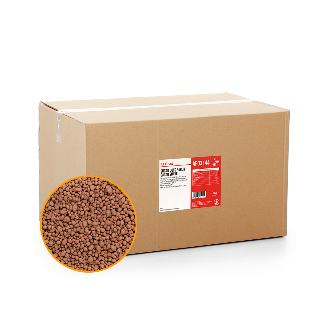 Sugar Dots de Cacao Suave (15 kg)