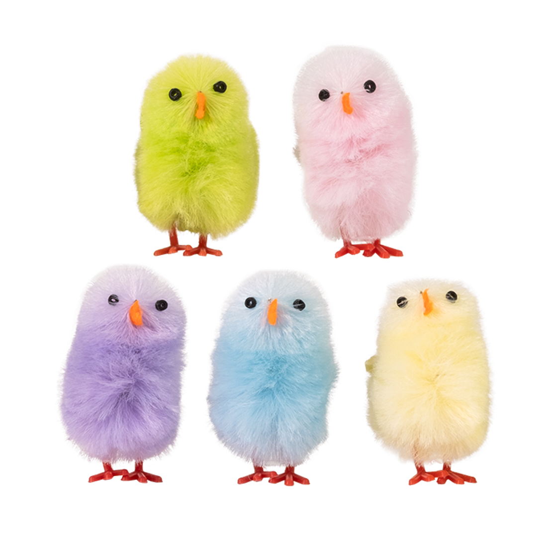 Pollito Colores Surtidos de Chenille h40 mm (10 u.)