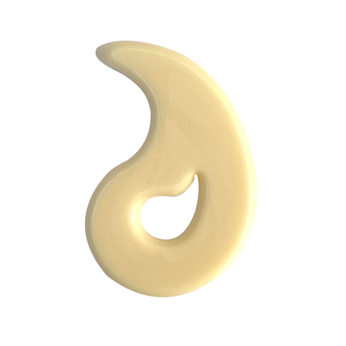 Gota ondulada de chocolate blanco 46 × 37 mm (240 u.)