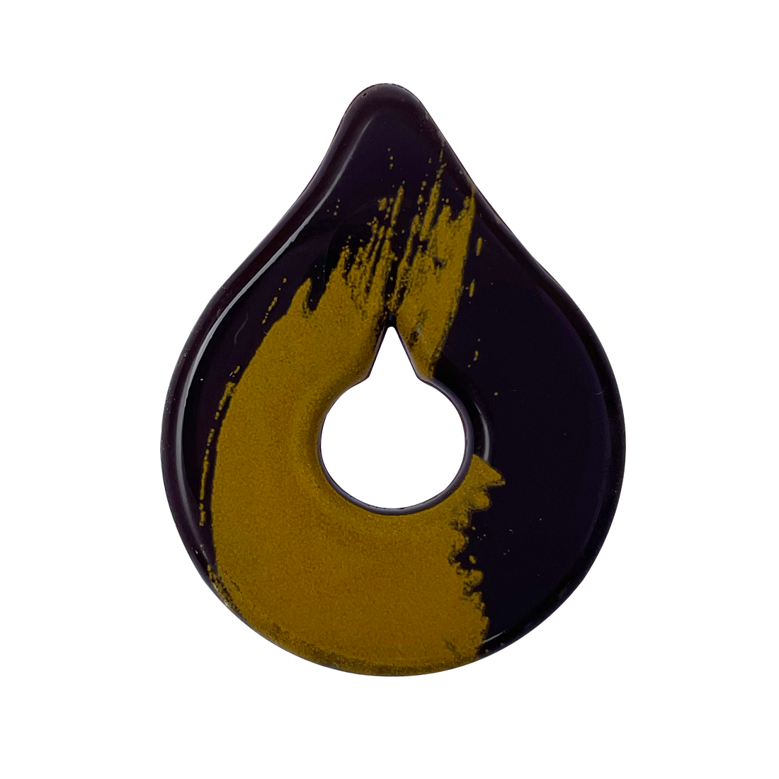 Gota oro de chocolate negro 46 x 37 mm (132 u.)