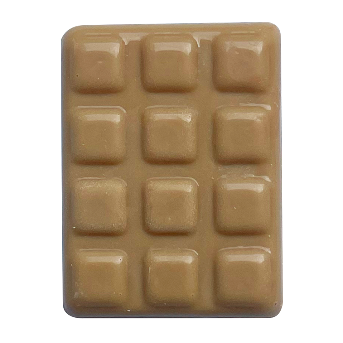 Mini tableta de chocolate blanco con sabor caramelo 40 x 30 mm (100 u.)