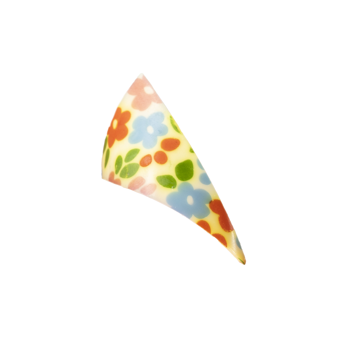 Rizo floral de chocolate blanco 70 x 35 mm (120 u.)