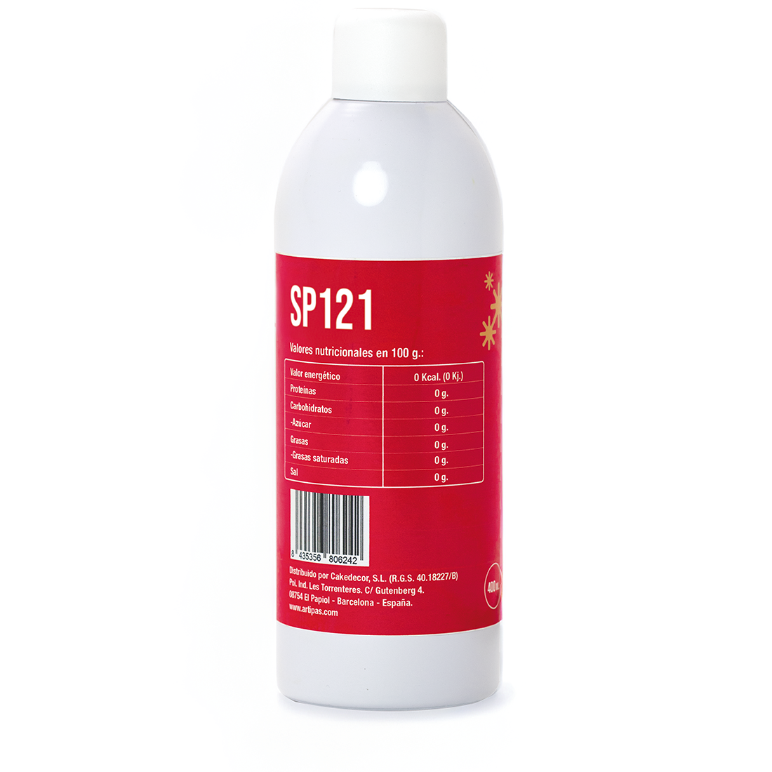 Colorante espray perlado rojo - base alcohol (400 ml)
