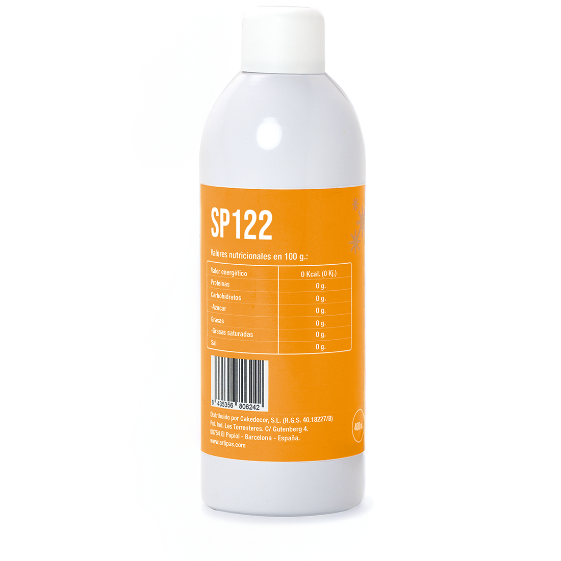 Colorante espray perlado naranja - base alcohol (400 ml)