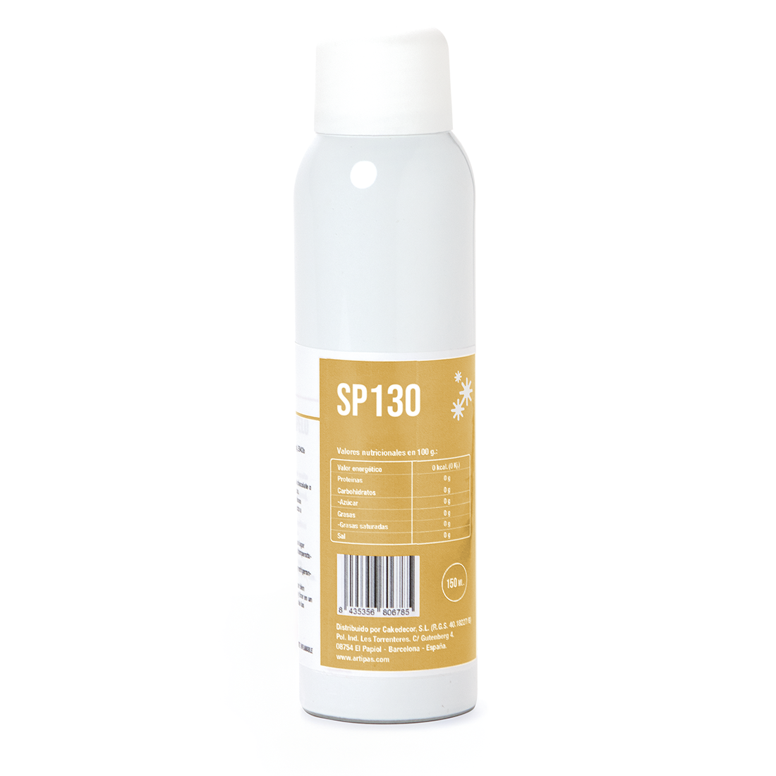 Colorante espray metalizado oro real - base aceite (150 ml)