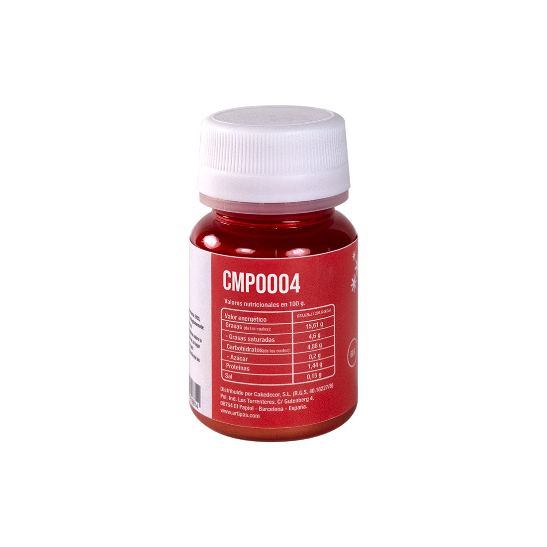 Pintura glamour efecto metalizado/perlado rubí (25 ml)