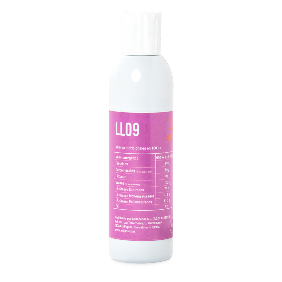 Colorante líquido liposoluble rosa (180 ml)
