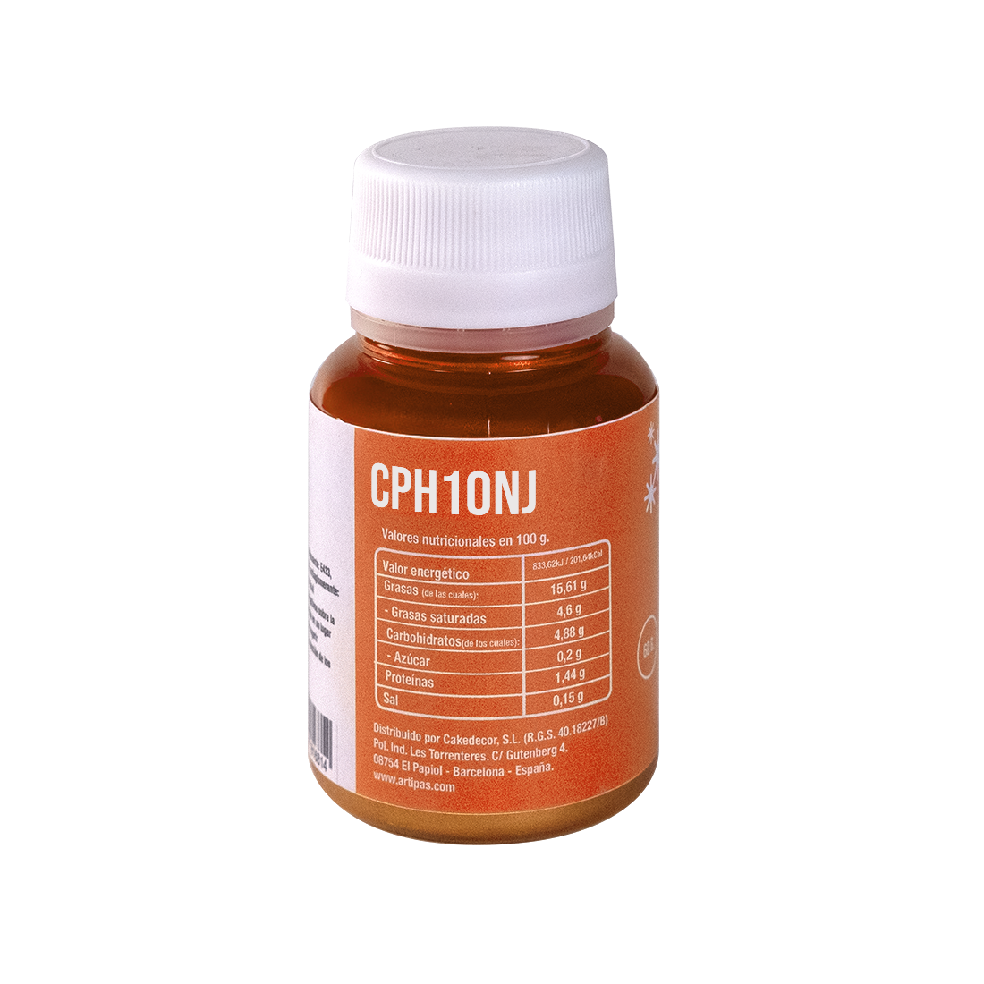 Colorante en polvo hidrosoluble naranja (10 g)