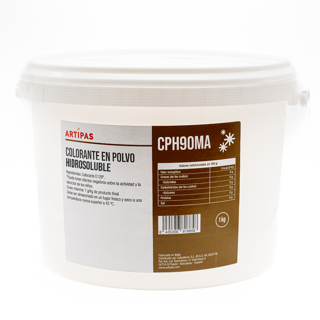 Colorante en polvo hidrosoluble marrón (1 kg)