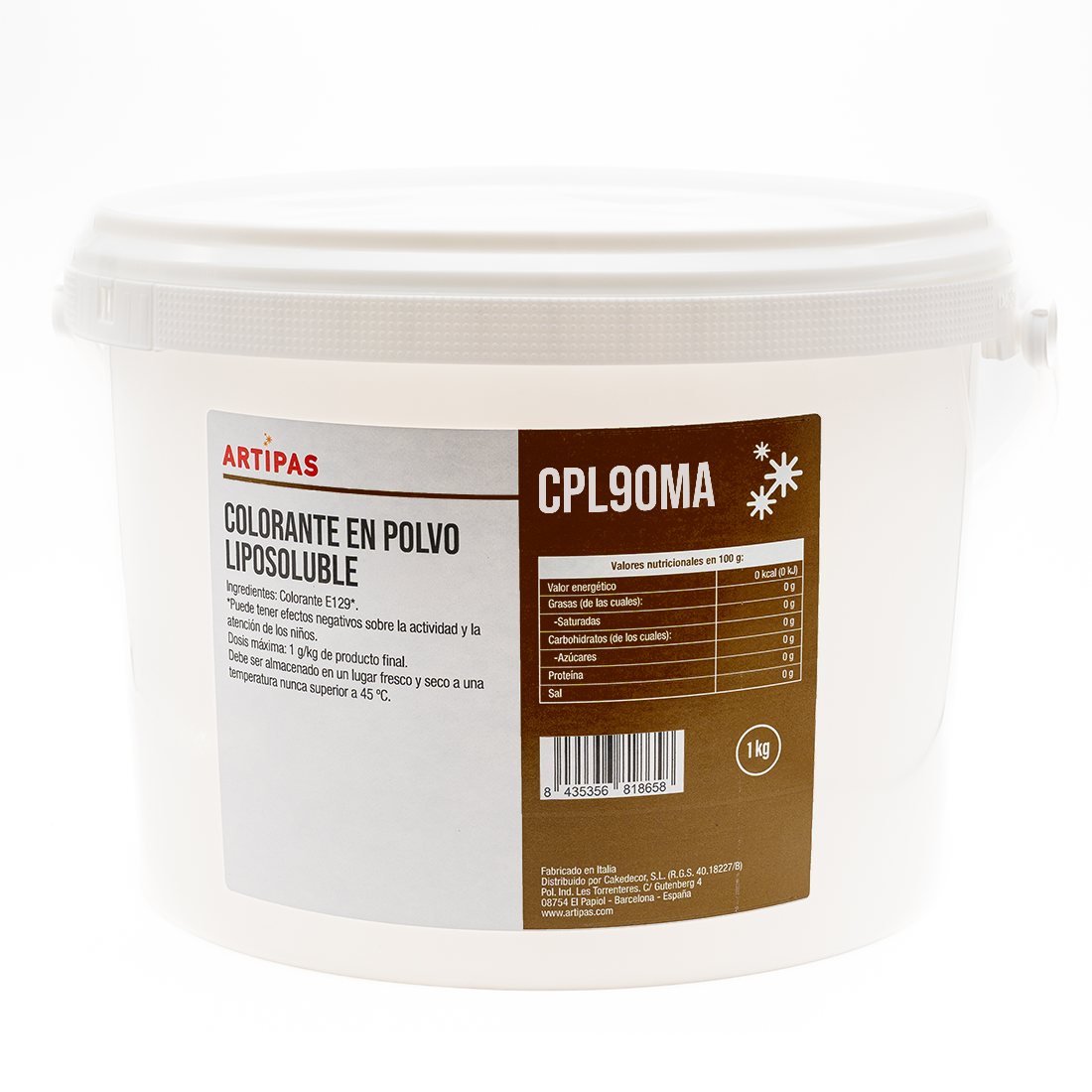 Colorante en polvo liposoluble marrón (1 kg)