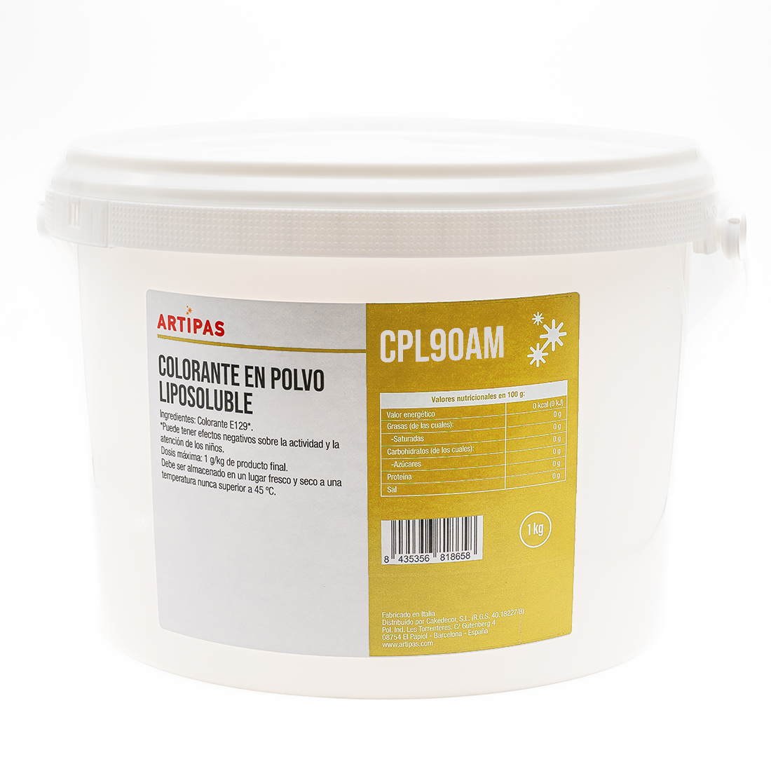 Colorante en polvo liposoluble amarillo (1 kg)