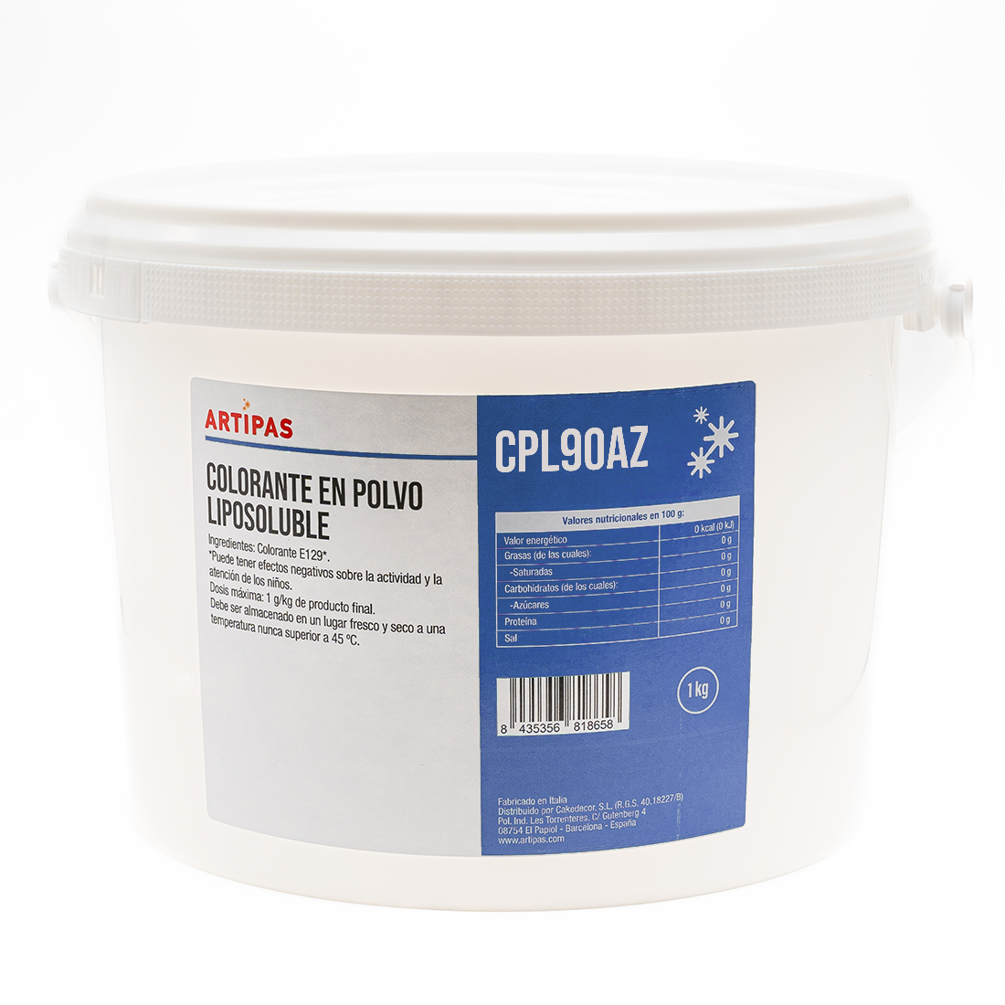 Colorante en polvo liposoluble azul (1 kg)