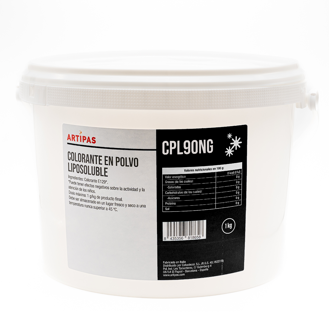 Colorante en polvo liposoluble negro (1 kg)