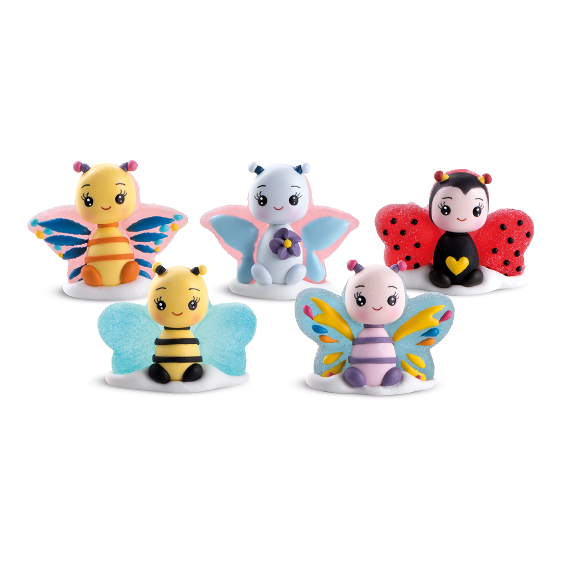 Surtido de insectos adorables de azúcar y gominola h50 mm (24 u.)