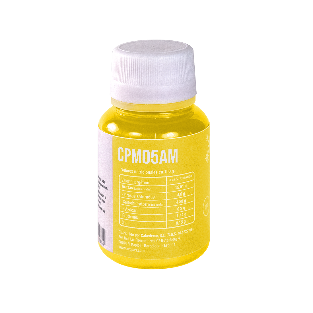 Colorante en polvo metalizado amarillo (5 g)