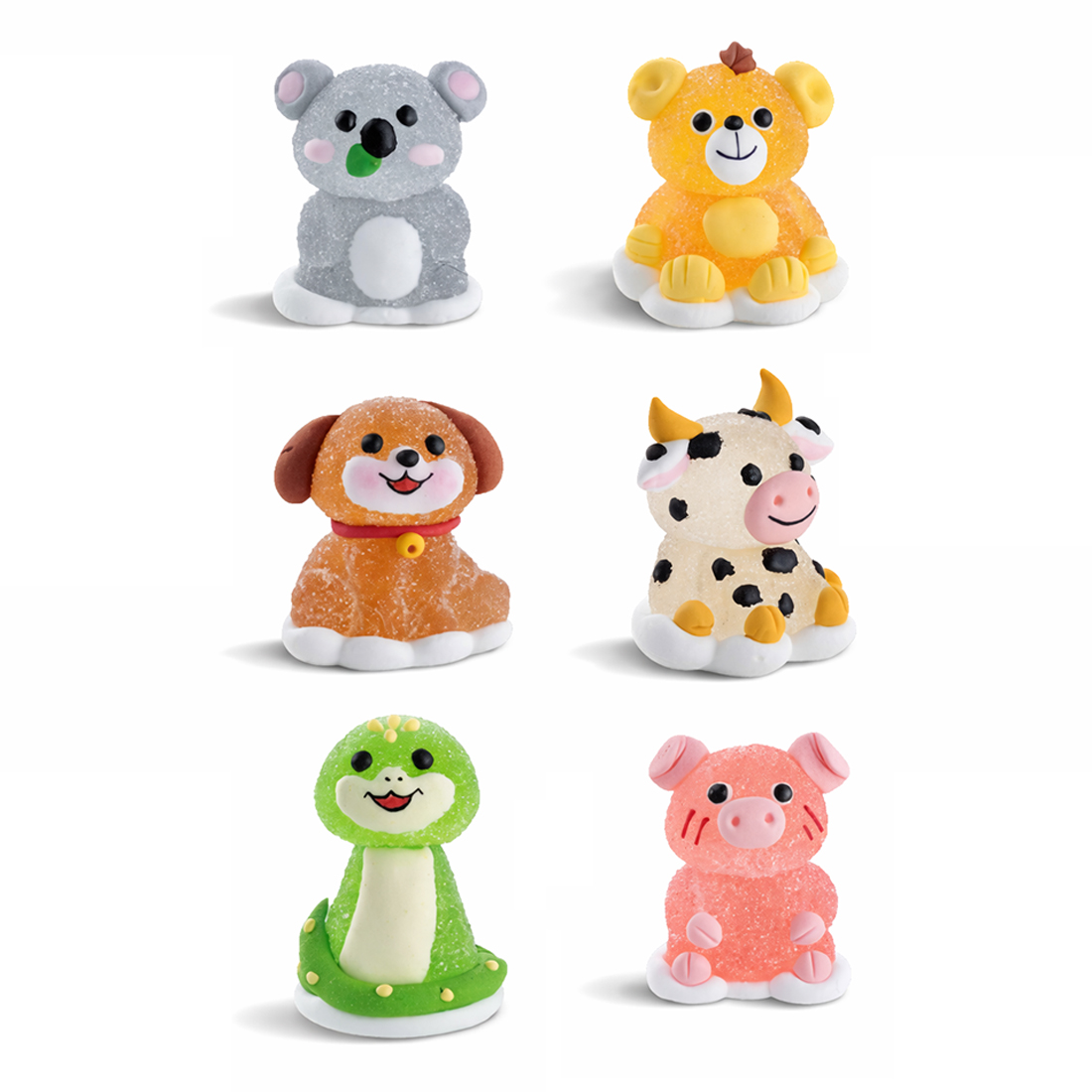 Figuras de Animales de Gelatina y Azúcar